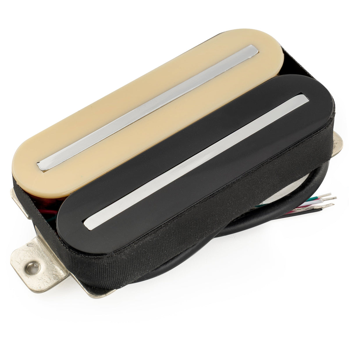 Musiclily Pro HH-HEXA Alnico 5 Pastilla Humbucker Polos Hexagonales Ajustables Descubiertos Mástil Pickup para Guitarra Eléctrica, Negro