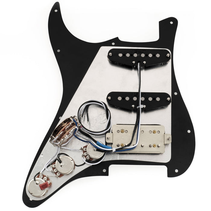 Musiclily Pro-SE ST-HSS-60SE Pickguard pré-câblé avec micros Alnico 5 et sélecteur 5 positions pour guitare électrique de style Strat