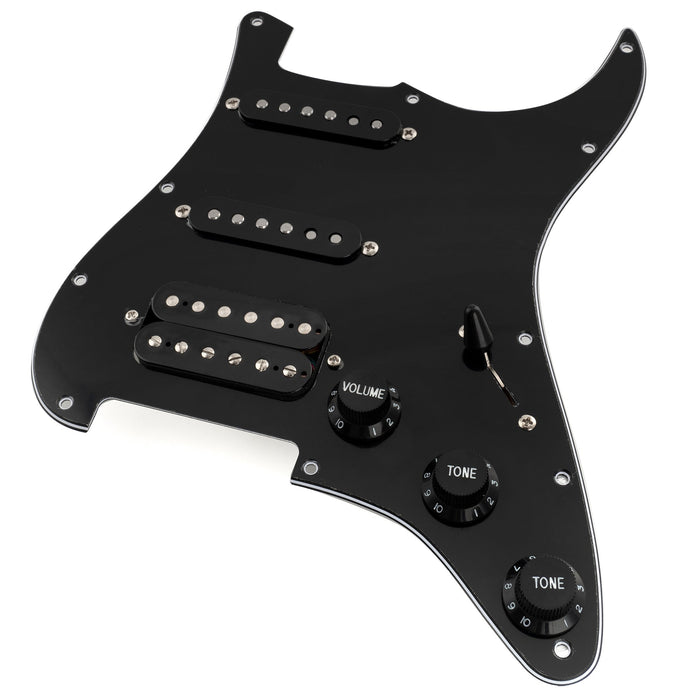 Musiclily Pro-SE ST-HSS-60SE Pickguard pré-câblé avec micros Alnico 5 et sélecteur 5 positions pour guitare électrique de style Strat