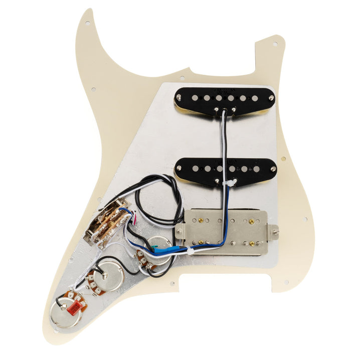Musiclily Pro-SE ST-HSS-60SE Pickguard pré-câblé avec micros Alnico 5 et sélecteur 5 positions pour guitare électrique de style Strat