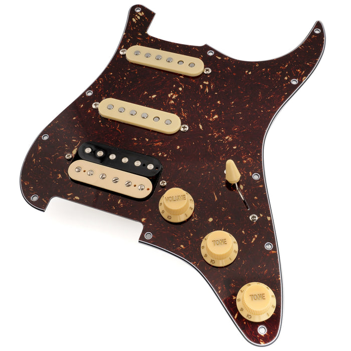 Musiclily Pro-SE ST-HSS-60SE Pickguard pré-câblé avec micros Alnico 5 et sélecteur 5 positions pour guitare électrique de style Strat