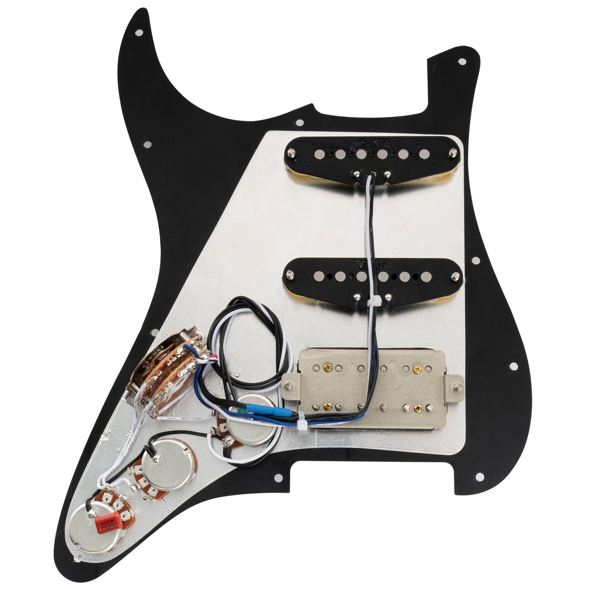 Musiclily Pro-SE ST-HSS-60SE Pre-wired Pickguard with Alnico 5 Pickups 5-Way Switch for Strat Style Electric Guitar