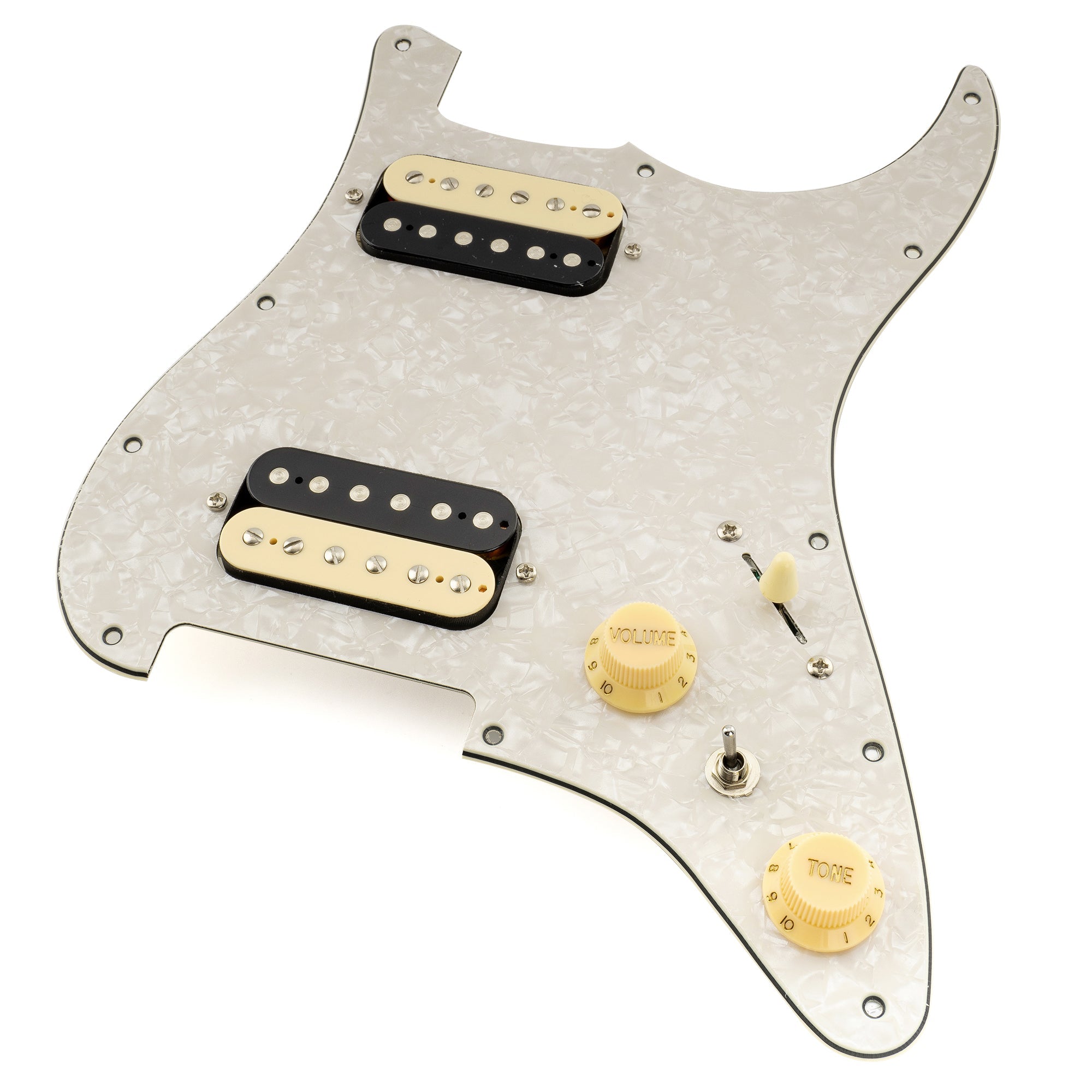 Musiclily Pro-SE ST-HH-OMHA Pre-wired Pickguard with Alnico 5 Humbuckers Mini Toggle Switch for Strat Style Electric Guitar Musiclily Pro