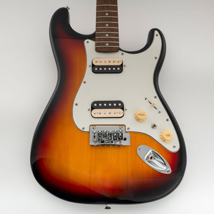 Golpeador precableado Musiclily Pro-SE ST-HH-OMHA con humbuckers Alnico 5 y miniinterruptor para guitarra eléctrica estilo Stratocaster.