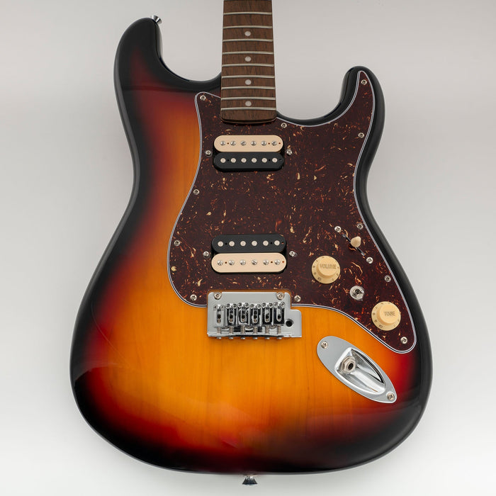 Golpeador precableado Musiclily Pro-SE ST-HH-OMHA con humbuckers Alnico 5 y miniinterruptor para guitarra eléctrica estilo Stratocaster.