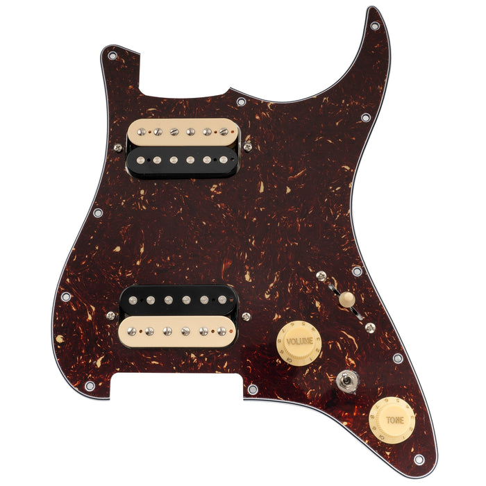 Golpeador precableado Musiclily Pro-SE ST-HH-OMHA con humbuckers Alnico 5 y miniinterruptor para guitarra eléctrica estilo Stratocaster.