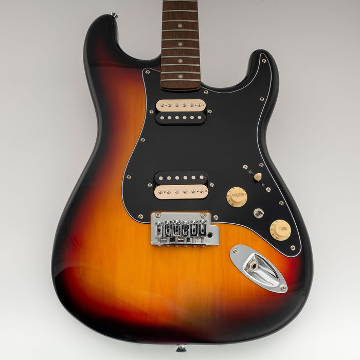 Golpeador precableado Musiclily Pro-SE ST-HH-OMHA con humbuckers Alnico 5 y miniinterruptor para guitarra eléctrica estilo Stratocaster.