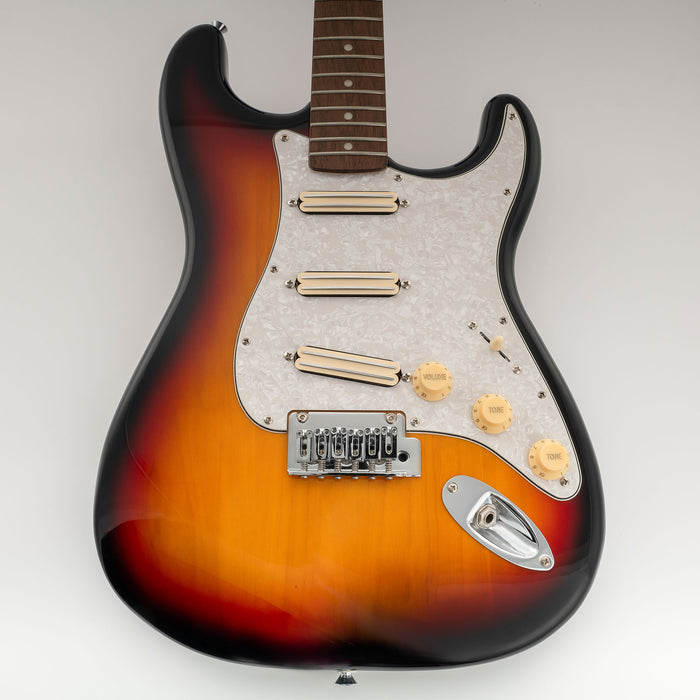 Musiclily Pro-SE ST-DPHA Pickguard SSS pré-câblé avec micro humbucker Alnico 5 Mini Rail pour guitare électrique de style Strat