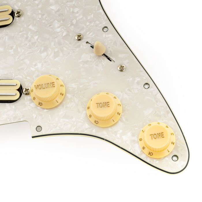 musiclily pro se st dpha pre wired sss pickguard with alnico 5 mini rail humbucker for strat style electric guitar details