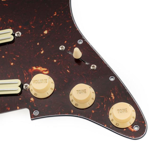 Musiclily Pro-SE ST-DPHA vorgesoldertes SSS-Pickguard mit Alnico 5 Mini Rail Humbucker für Elektrogitarren im Strat-Stil