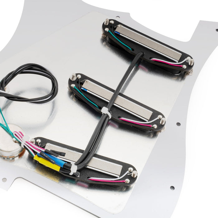 Musiclily Pro-SE ST-DPHA vorgesoldertes SSS-Pickguard mit Alnico 5 Mini Rail Humbucker für Elektrogitarren im Strat-Stil