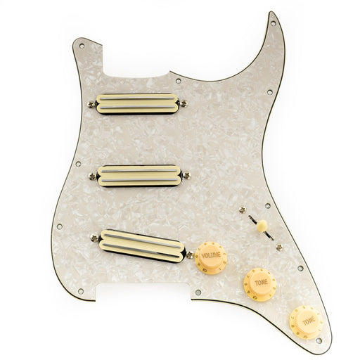 musiclily pro se st dphc pre wired sss pickguard with ceramic mini rail humbucker for strat style electric guitar