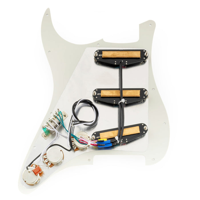 Golpeador Musiclily Pro-SE ST-DPHC SSS precableado con humbucker de mini riel cerámico para guitarra eléctrica estilo Strat
