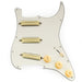 musiclily pro se st dphc pre wired sss pickguard with ceramic mini rail humbucker for strat style electric guitar, aged white