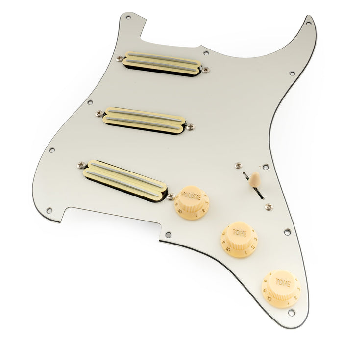 Golpeador Musiclily Pro-SE ST-DPHC SSS precableado con humbucker de mini riel cerámico para guitarra eléctrica estilo Strat