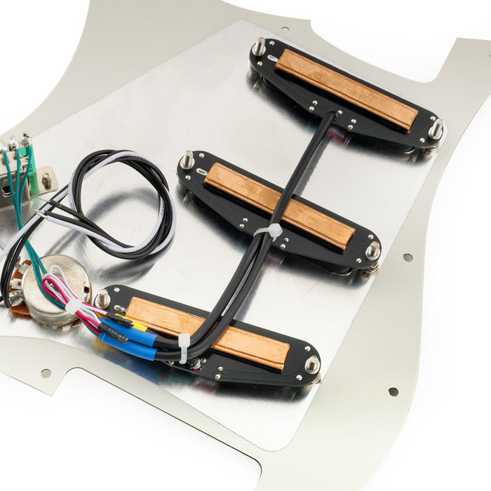 Golpeador Musiclily Pro-SE ST-DPHC SSS precableado con humbucker de mini riel cerámico para guitarra eléctrica estilo Strat