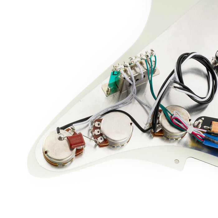 Golpeador Musiclily Pro-SE ST-DPHC SSS precableado con humbucker de mini riel cerámico para guitarra eléctrica estilo Strat
