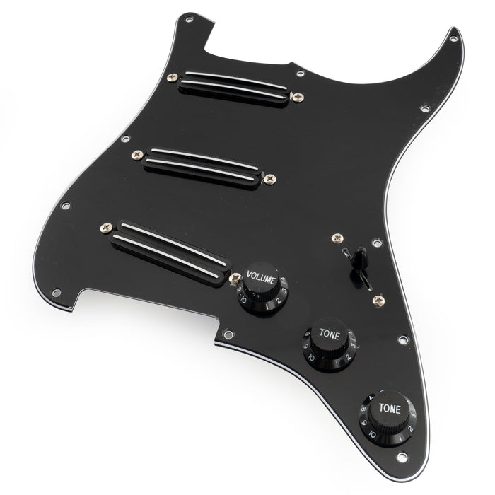 Golpeador Musiclily Pro-SE ST-DPHC SSS precableado con humbucker de mini riel cerámico para guitarra eléctrica estilo Strat