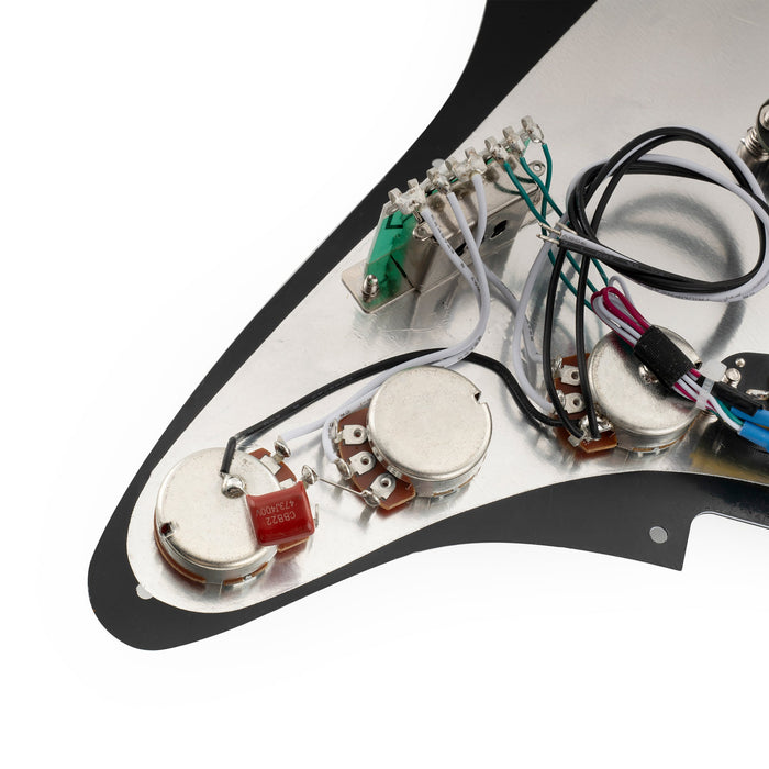 Golpeador Musiclily Pro-SE ST-DPHC SSS precableado con humbucker de mini riel cerámico para guitarra eléctrica estilo Strat