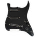 musiclily pro se st dphc pre wired sss pickguard with ceramic mini rail humbucker for strat style electric guitar, black