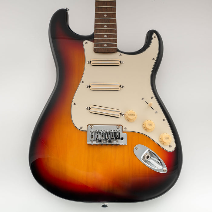 Musiclily Pro-SE ST-DPHC vorgesoldertes SSS-Pickguard mit keramischem Mini Rail Humbucker für Elektrogitarren im Strat-Style