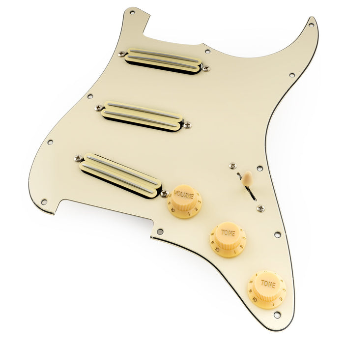 Golpeador Musiclily Pro-SE ST-DPHC SSS precableado con humbucker de mini riel cerámico para guitarra eléctrica estilo Strat