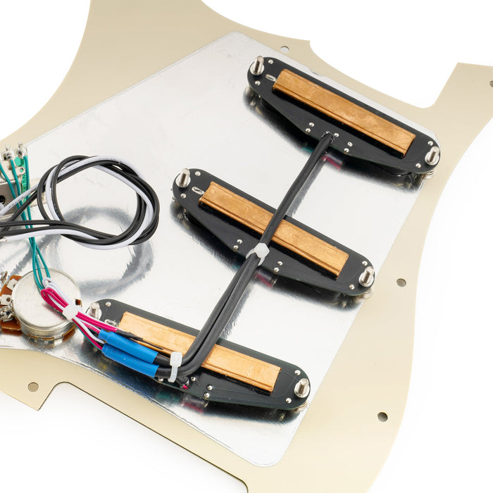 Golpeador Musiclily Pro-SE ST-DPHC SSS precableado con humbucker de mini riel cerámico para guitarra eléctrica estilo Strat