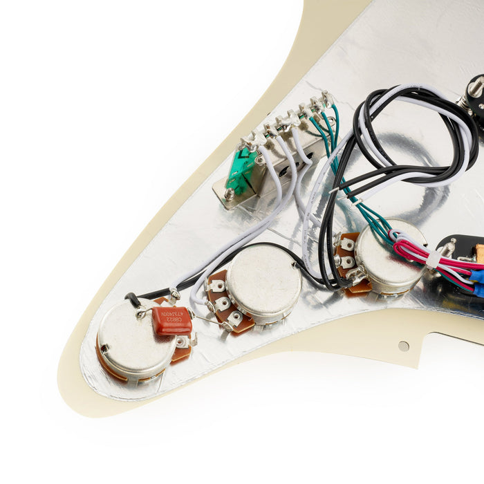 Golpeador Musiclily Pro-SE ST-DPHC SSS precableado con humbucker de mini riel cerámico para guitarra eléctrica estilo Strat
