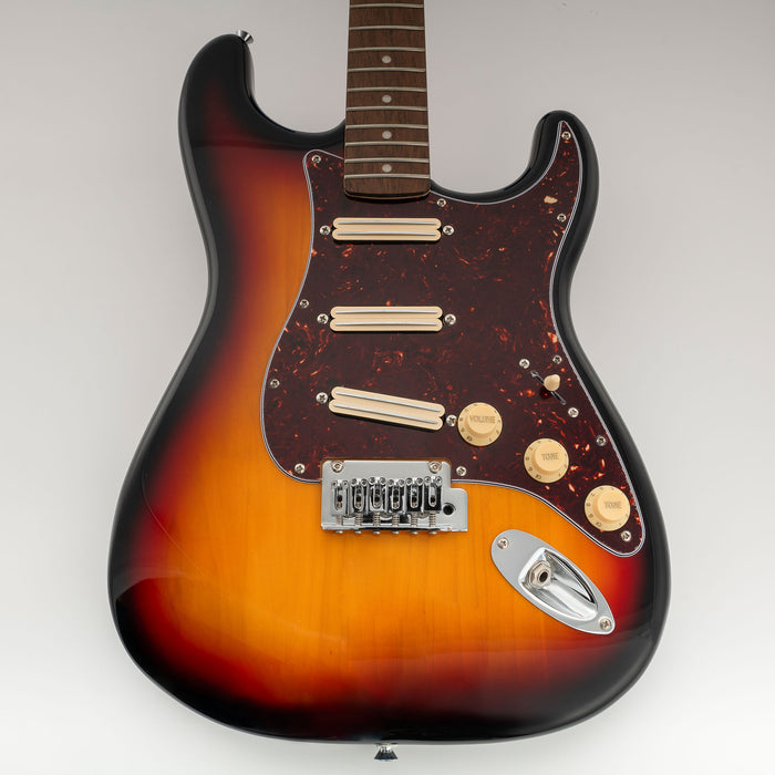 Musiclily Pro-SE ST-DPHC vorgesoldertes SSS-Pickguard mit keramischem Mini Rail Humbucker für Elektrogitarren im Strat-Style