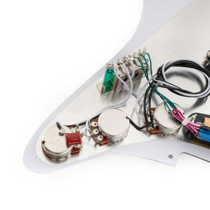 Golpeador Musiclily Pro-SE ST-DPHC SSS precableado con humbucker de mini riel cerámico para guitarra eléctrica estilo Strat