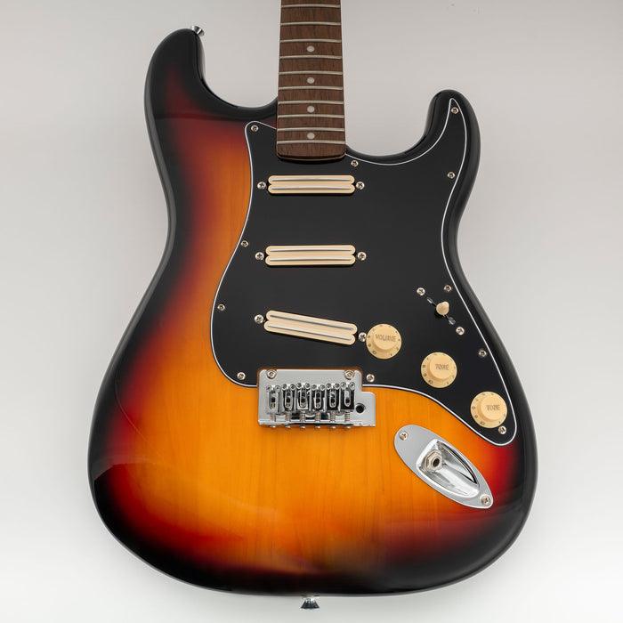 Musiclily Pro-SE ST-DPHC vorgesoldertes SSS-Pickguard mit keramischem Mini Rail Humbucker für Elektrogitarren im Strat-Style