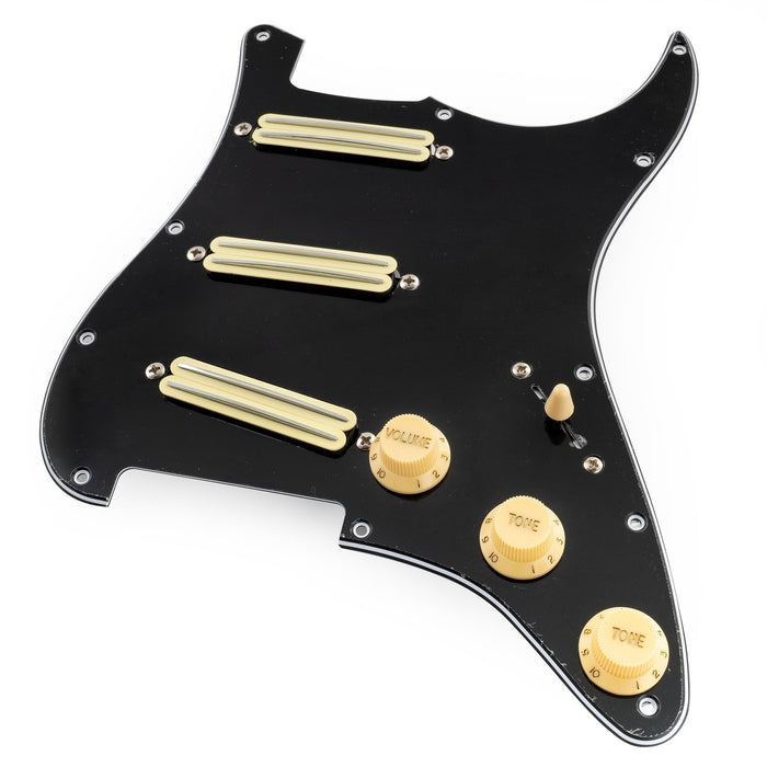 Golpeador Musiclily Pro-SE ST-DPHC SSS precableado con humbucker de mini riel cerámico para guitarra eléctrica estilo Strat