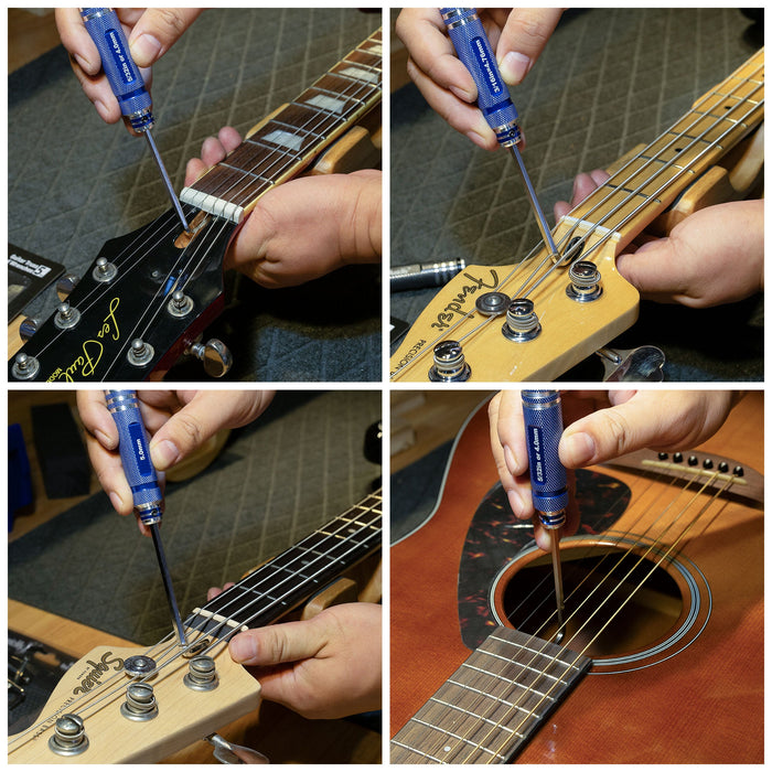 Application of musiclily pro hardened steel 5pcs allen keys hex wrenches set for guitar bass truss rod adjustment mx3470