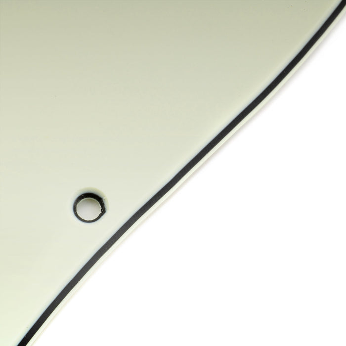 Musiclily Pro 11穴 ST HHピックガード ラウンドコーナーのカバー無しハムバッカー 2ポット穴 Fender Squier Stratストラトエレキギター用 4プライ エイジドホワイトパール