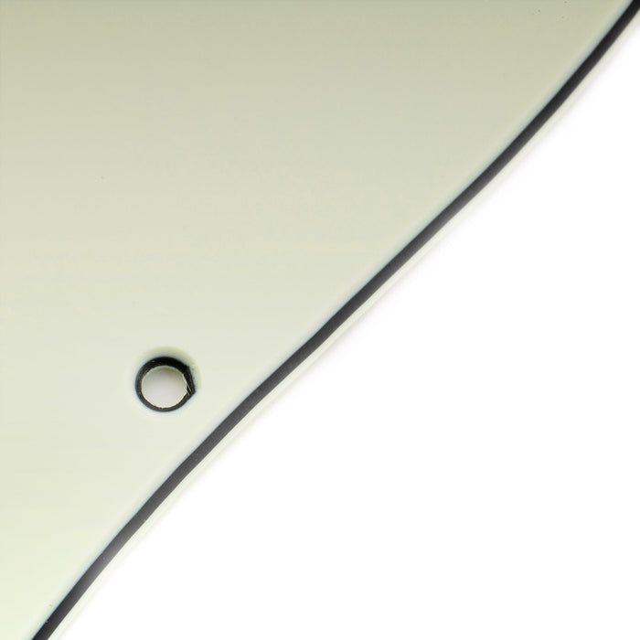 Musiclily Pro 11穴 ST HHピックガード カバードハムバッカー 2ポット穴 Fender Squier Stratストラトエレキギター用 4プライ エイジドホワイトパール