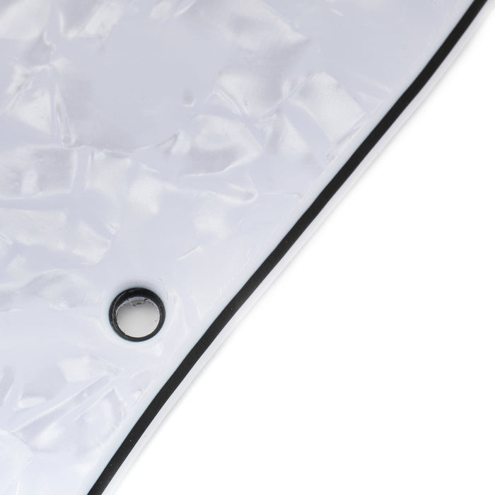 Musiclily Pro 11穴 ST HHピックガード カバードハムバッカー 2ポット穴 Fender Squier Stratストラトエレキギター用 4プライ エイジドホワイトパール