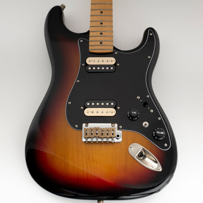 musiclily pro 11 holes st hh guitar pickguard with round corner uncovered humbucker 2 pot mini switch layout for fender squier strat style electric guitar mx3484p cream