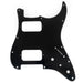 musiclily pro 11 holes st hh guitar pickguard with round corner uncovered humbucker 2 pot mini switch layout for fender squier strat style electric guitar mx3484p, black