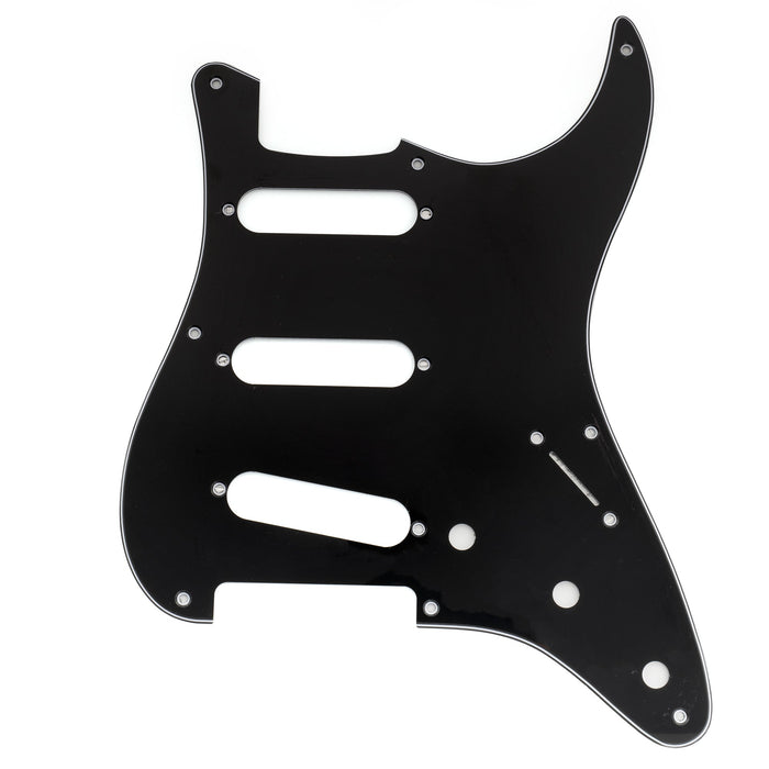 musiclily pro 8 holes st sss pickguard for 2008 2019 china made squier classic vibe sq cv 50s reissue vintage strat style electric guitar mx3485p, black
