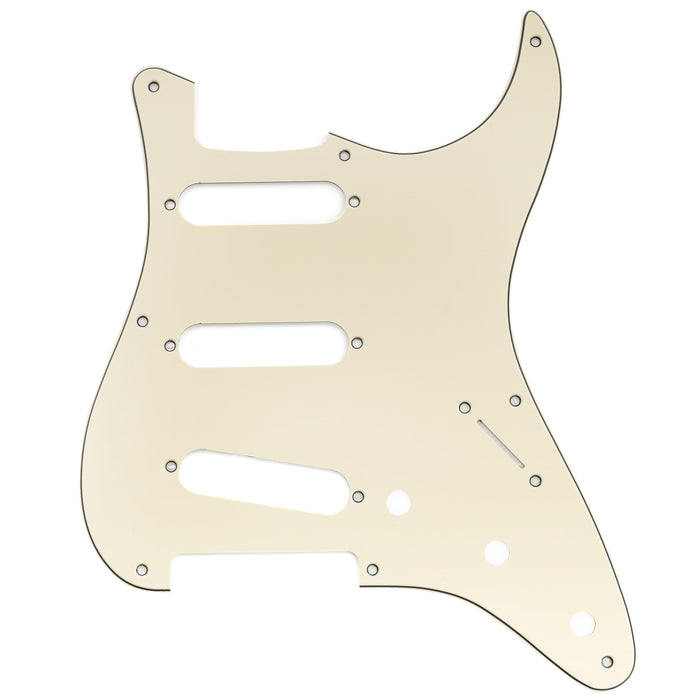 musiclily pro 8 holes st sss pickguard for 2008 2019 china made squier classic vibe sq cv 50s reissue vintage strat style electric guitar mx3485p cream