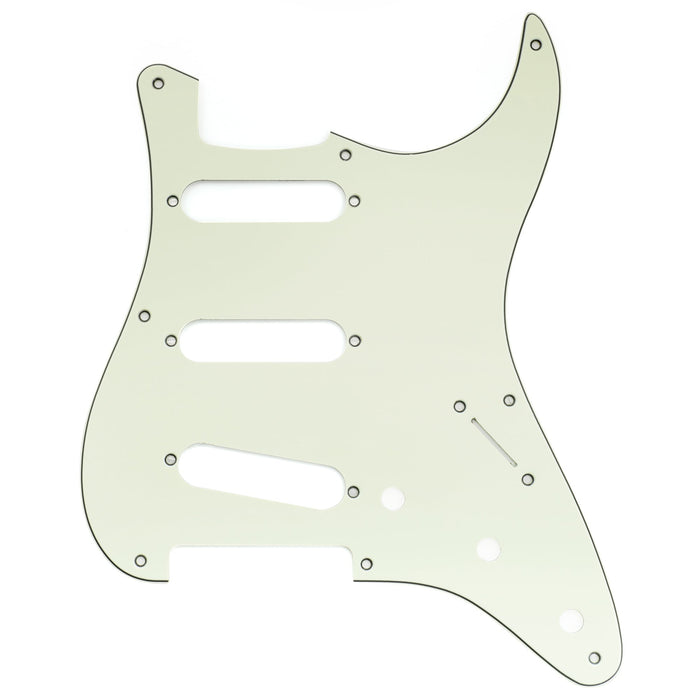 musiclily pro 8 holes st sss pickguard for 2008 2019 china made squier classic vibe sq cv 50s reissue vintage strat style electric guitar mx3485p, mint green