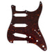 musiclily pro 8 holes st sss pickguard for 2008 2019 china made squier classic vibe sq cv 50s reissue vintage strat style electric guitar mx3485p, red tortoise