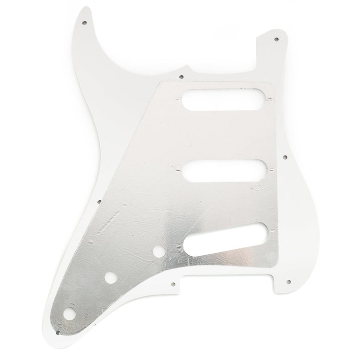 Musiclily Pro 8穴 ST SSSピックガード 2008-2019 中国製Squier Classic Vibe SQ CV 50s Reissue Vintage Stratストラトエレキギター用 4プライ エイジドホワイトパール