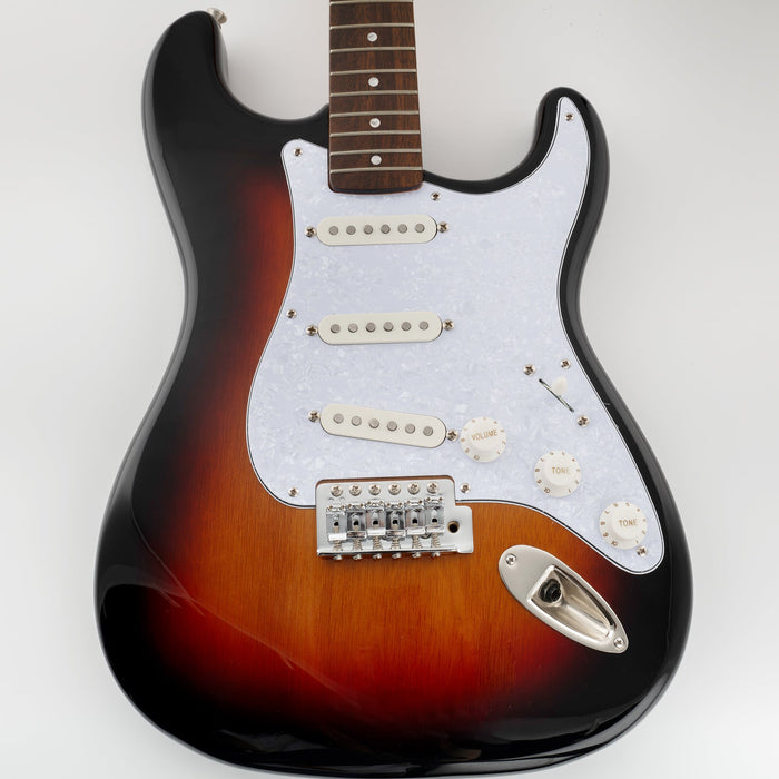 Musiclily Pro 8穴 ST SSSピックガード 2008-2019 中国製Squier Classic Vibe SQ CV 50s Reissue Vintage Stratストラトエレキギター用 4プライ エイジドホワイトパール