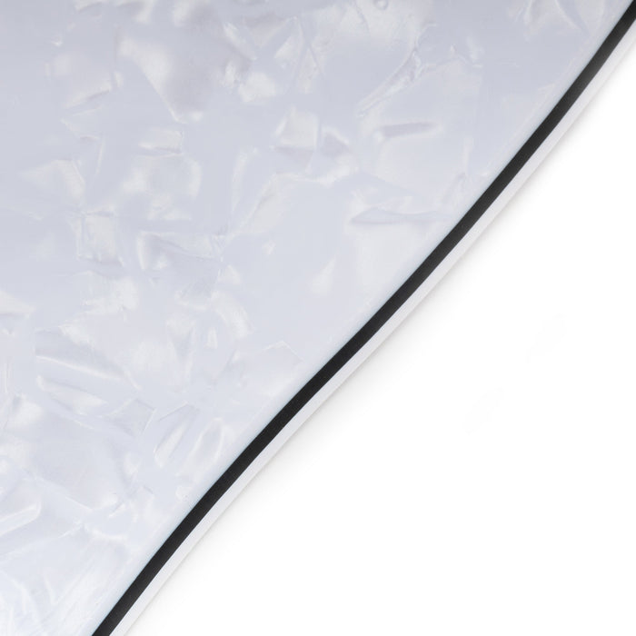 Musiclily Pro 8穴 ST SSSピックガード 2008-2019 中国製Squier Classic Vibe SQ CV 50s Reissue Vintage Stratストラトエレキギター用 4プライ エイジドホワイトパール