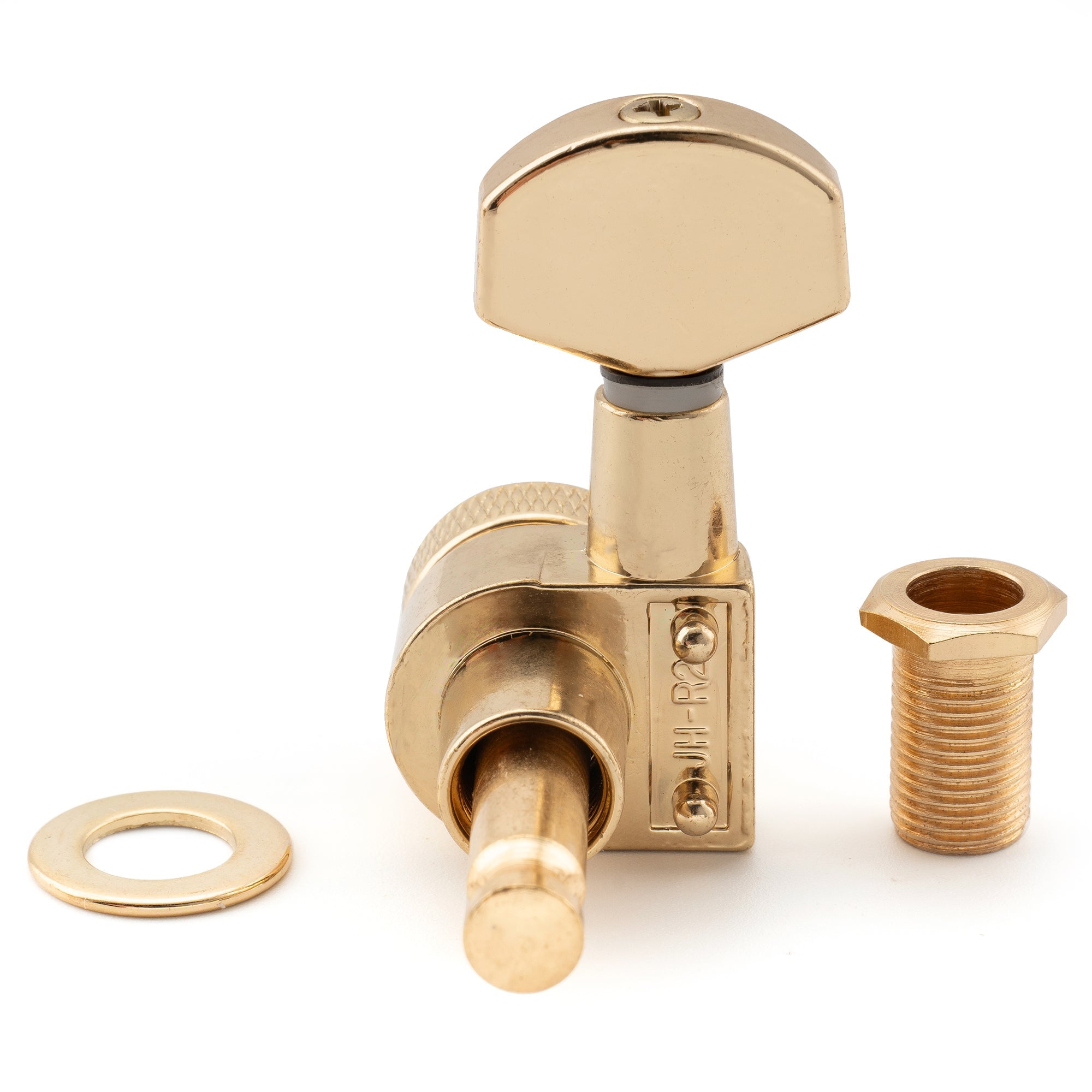 Musiclily Pro R15J-17 mécaniques à 6 en ligne, rapport 15:1, 2 pignons entièrement scellés avec verrouillage, clés de réglage avec bouton hexagonal pour guitare électrique de style SQ Strat Tele
