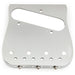 Part of musiclily ultra left handed 54mm2 1 8 inch string spacing dual load curved tele guitar bridge with full solid brass plate and wave style compensated 3 saddle mx3265p
