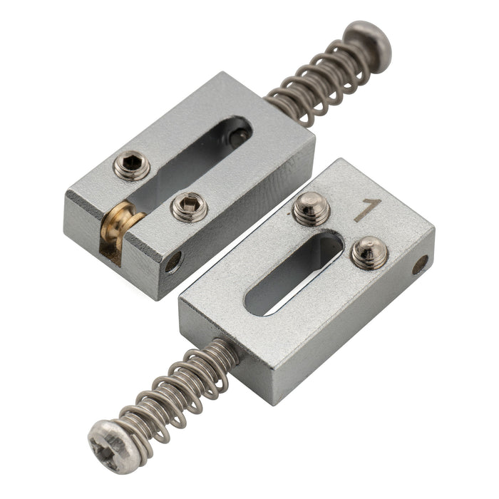 Musiclily Ultra 10.8mm Full Solid Brass Modern Style Roller Saddles for Strat Tele Style Electric Guitar Bridge (Set of 6)