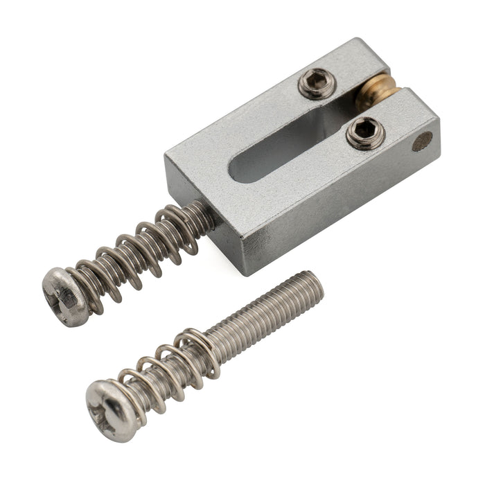 Musiclily Ultra 10.8mm Full Solid Brass Modern Style Roller Saddles for Strat Tele Style Electric Guitar Bridge (Set of 6)