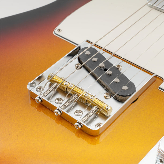 Musiclily Ultra 10.8mmピッチ フルソリッド 真鍮 ヴィンテージ スパイラルサドル Fender Teleエレキギターブリッジ用 黒ネジ(3個セット)